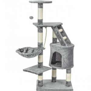 Funfit 5 szintes macska szórakoztató központ és Kaparófa #szürke