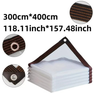 Egy darab átlátszó vízálló ponyva 300*400 cm