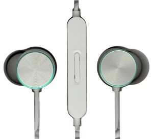 Vezetékes fülhallgató, beépített mikrofon, hívásfogadás, 3,5mm jack, szürke