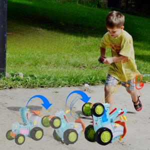 Bohókás ugráló autó, kerge táncoló traktor hang és fényeffektekkel kék