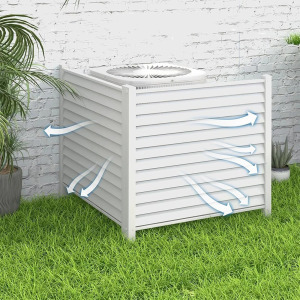 Leszúrható kerítéspanel 122*122 cm 2db, fehér