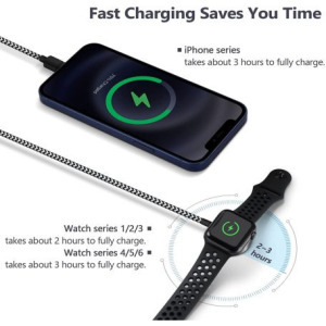 2 az 1-ben Lightning + Vezeték nélküli töltő, iPhone/iPad/Apple Watch -hoz