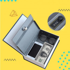 Könyv széf, könyv kialakítású biztonsági doboz - kulccsal nyitható