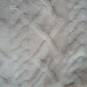 Luxus 2 rétegű ágytakaró/pléd 150x200cm - krém - MS-945