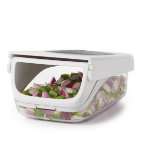 Zöldség reszelő tárolóval