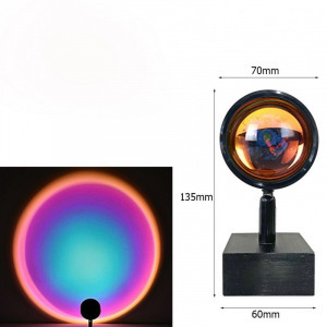 Naplemente lámpa, szivárvány