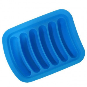 Szilikon kolbászkészítő forma, kék