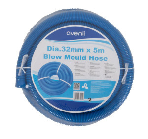Avenli flexibilis medencetömlő (gégecső) kék -fí 32mm 5m/db