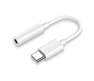 USB-C/Jack AUX Audio adapter, USB-C/3.5mm, fülhallgató/mikrofon csatlakozás