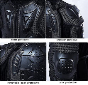 Wildken motoros protektor mellény Armor fekete S