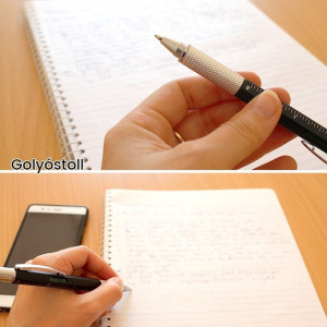 Többfunkciós toll, multifunkciós toll, szerszám toll (6 az 1-ben), szürke