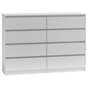 Drohmo M8 140 komód, 138x97x40 cm, fehér