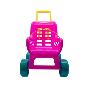 Műanyag játék sport babakocsi biztonsági övvel - járássegítő játék  42 x 49 x 29 cm