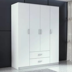 Drohmo Romana 160 gardróbszekrény, 160x205x52 cm, fehér