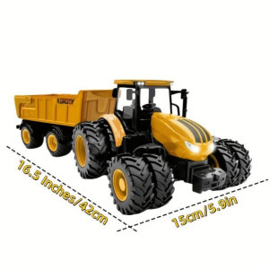 Jumbo 41.91cm-es farm traktor játékkészlet utánfutóval