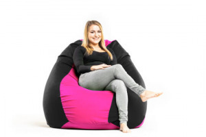 Két színű XXL babzsák - 110x70x110