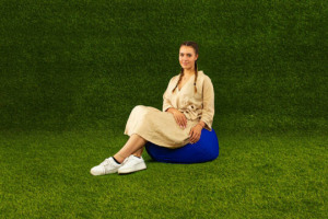 Kültéri babzsák puff - 40x60x60