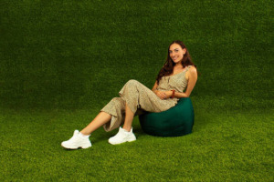 Kültéri babzsák puff - 60x40x60