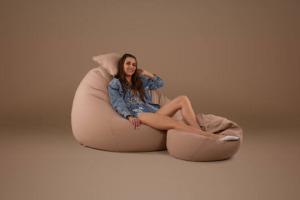 All In XXL babzsákfotel garnitúra - babzsák+puff+ajándék párna