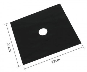 Tűzhelyvédő fólia (4 db) fekete