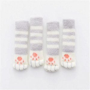 Székláb zokni cica tappancsos (4 db)- szürke