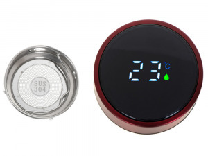 SMART LED kijelzős thermo termosz bögre - 500ml - bordó