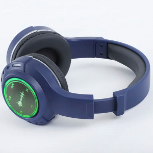 Bluetooth vezeték nélküli fejhallgató, RGB világítással, rádió funkció