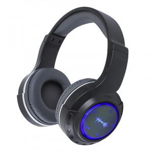 Bluetooth vezeték nélküli fejhallgató, RGB világítással, rádió funkció