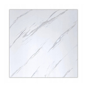 Öntapadós imitációs falmatrica/tapéta 60x60 cm - 12 db/csomag - fehér alapon szürke márvány minta