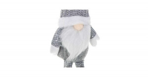 Szakállszürke karácsonyi manó 47cm