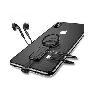 Gyűrűs iPhone Lightning adapter 1 lightning + 1 jack csatlakozóval