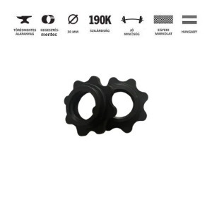 GazoFitness kézi súlyzó 1×8,5kg (össz: 8,5kg) menetes súlyzórúddal