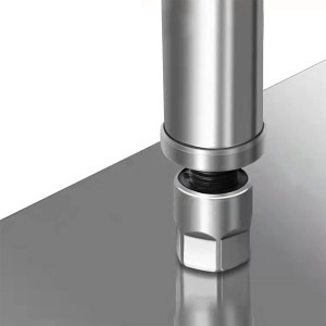 Rozsdamentes acél konyhai asztal