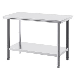 Rozsdamentes acél konyhai asztal