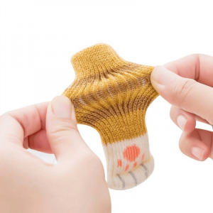 Székláb zokni cica tappancsos (4 db) - fekete