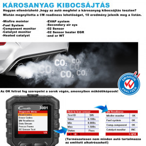 Creader 3001 OBDII hibakódolvasó