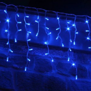 185 LED-es jégcsap fényfüzér, Kék