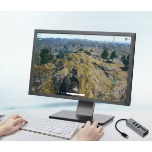 3in1 USB elosztó, kártya olvasó, USB3.0 -> 3xUSB3.0,MicroSD/TF,SD, Ezüst