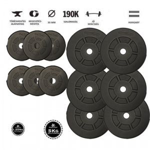 GazoFitness súlytárcsa csomag 37,5 Kg