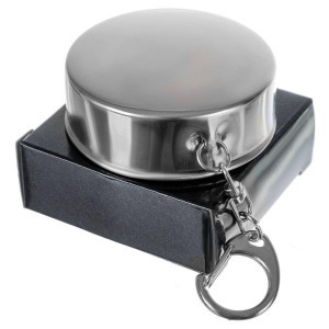 2in1 összecsukható, mini pohár és kulcstartó - max 80 ml