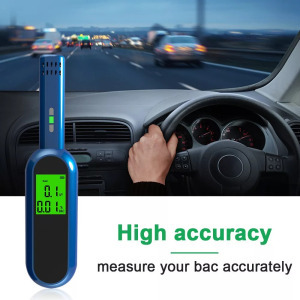 Professzionális digitális alkoholszonda LCD 0.00-0.19% +/- 0,01% BAC szürke
