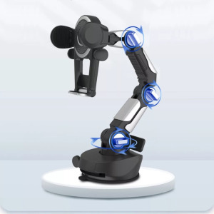 Autós tapadókorongos tartó, telefonszám kijelző, szélvédőre, műszer-falra, fekete