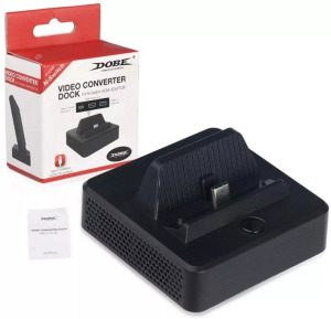 Videó konvertáló állomás, Nintendo Switch dokkoló, HDMI/USB-C/USB kimenetek