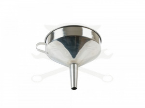 Rozsdamentes tölcsér szűrőbetéttel