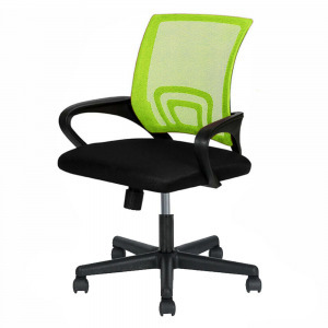 Karfás irodai forgószék, zöld