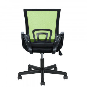Karfás irodai forgószék, zöld