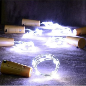 Led fényfüzér dugóval 20led/2m - hideg fény