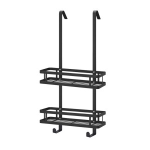 Fúrás nélküli helytakarékos zuhanypolc - 2 kosárral és törölközőtartóval