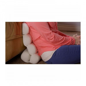 Ergonómikus párna, hát és nyak kímélő, 8 pozíciós, 100% hipoallergén, fehér