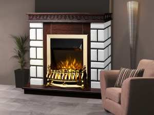 Kandallókészlet Nazarii mini & Galileo gold, Art Flame, 874*1080*245, 2000 W